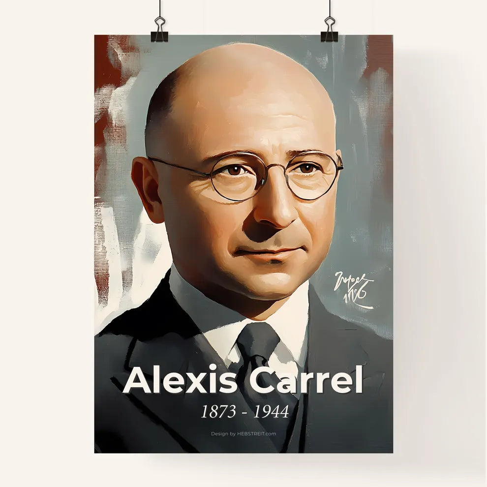Portrait of Alexis Carrel Poster