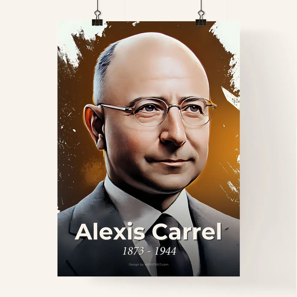 Portrait of Alexis Carrel Poster
