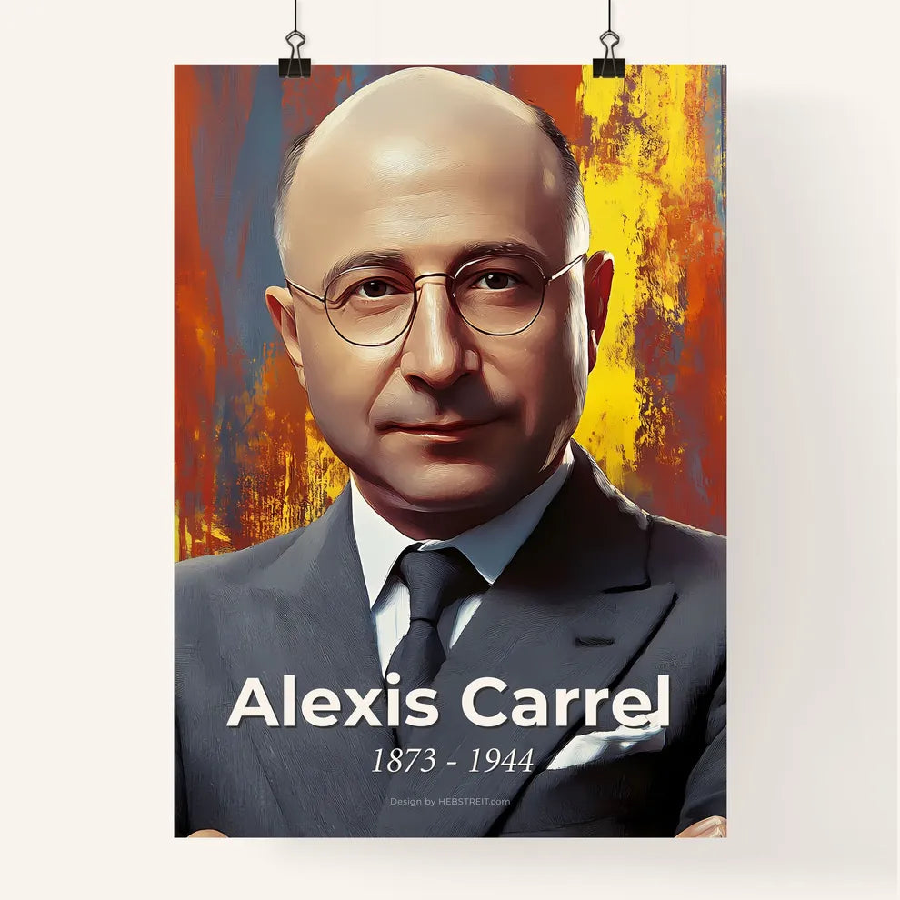 Portrait of Alexis Carrel Poster