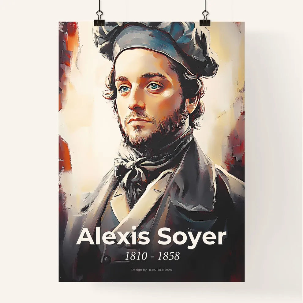 Portrait of Alexis Soyer Poster