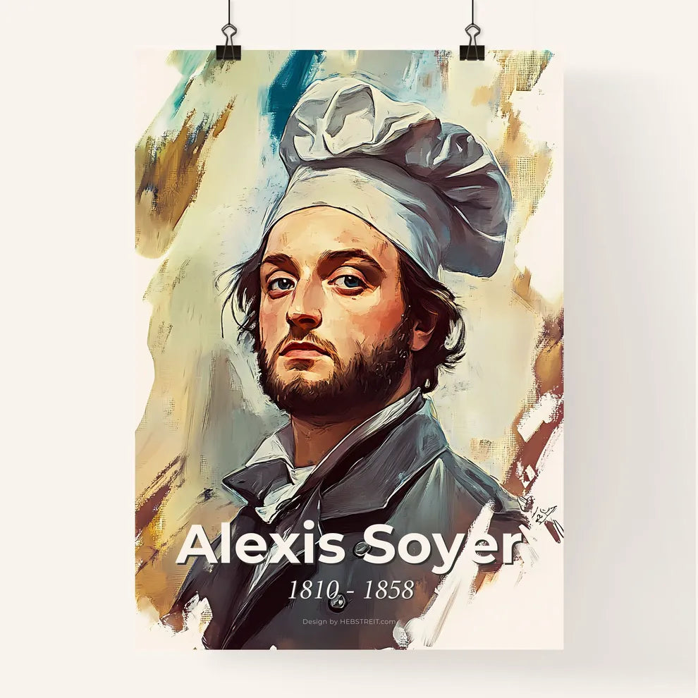 Portrait of Alexis Soyer Poster