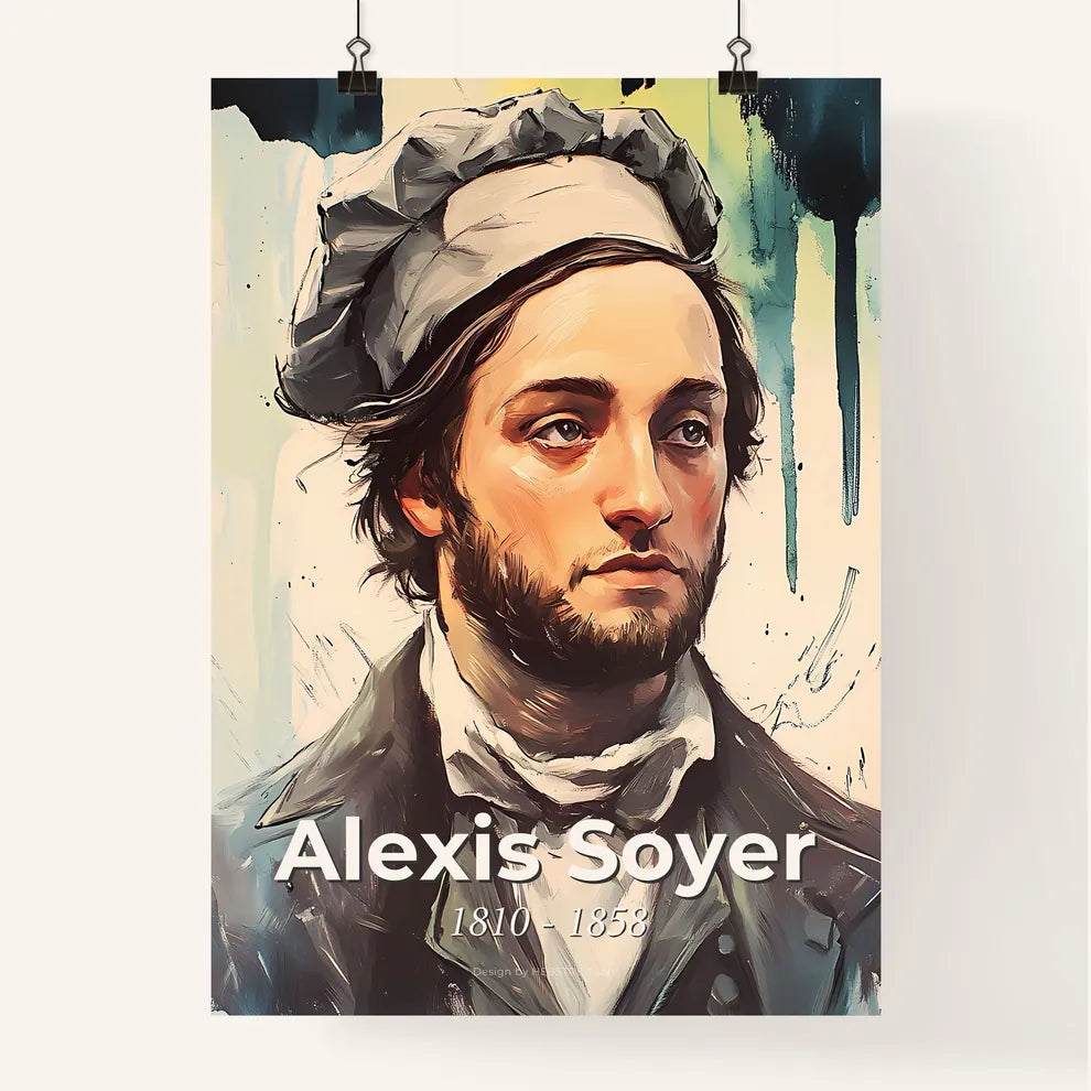 Portrait of Alexis Soyer Poster