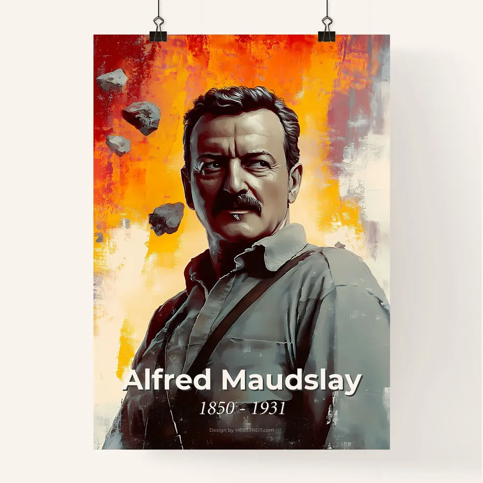 Portrait of Alfred Maudslay Poster