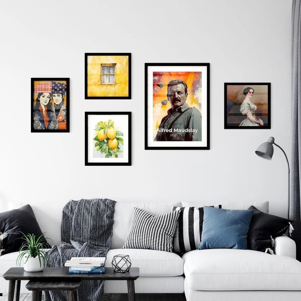 Portrait of Alfred Maudslay Wall Art