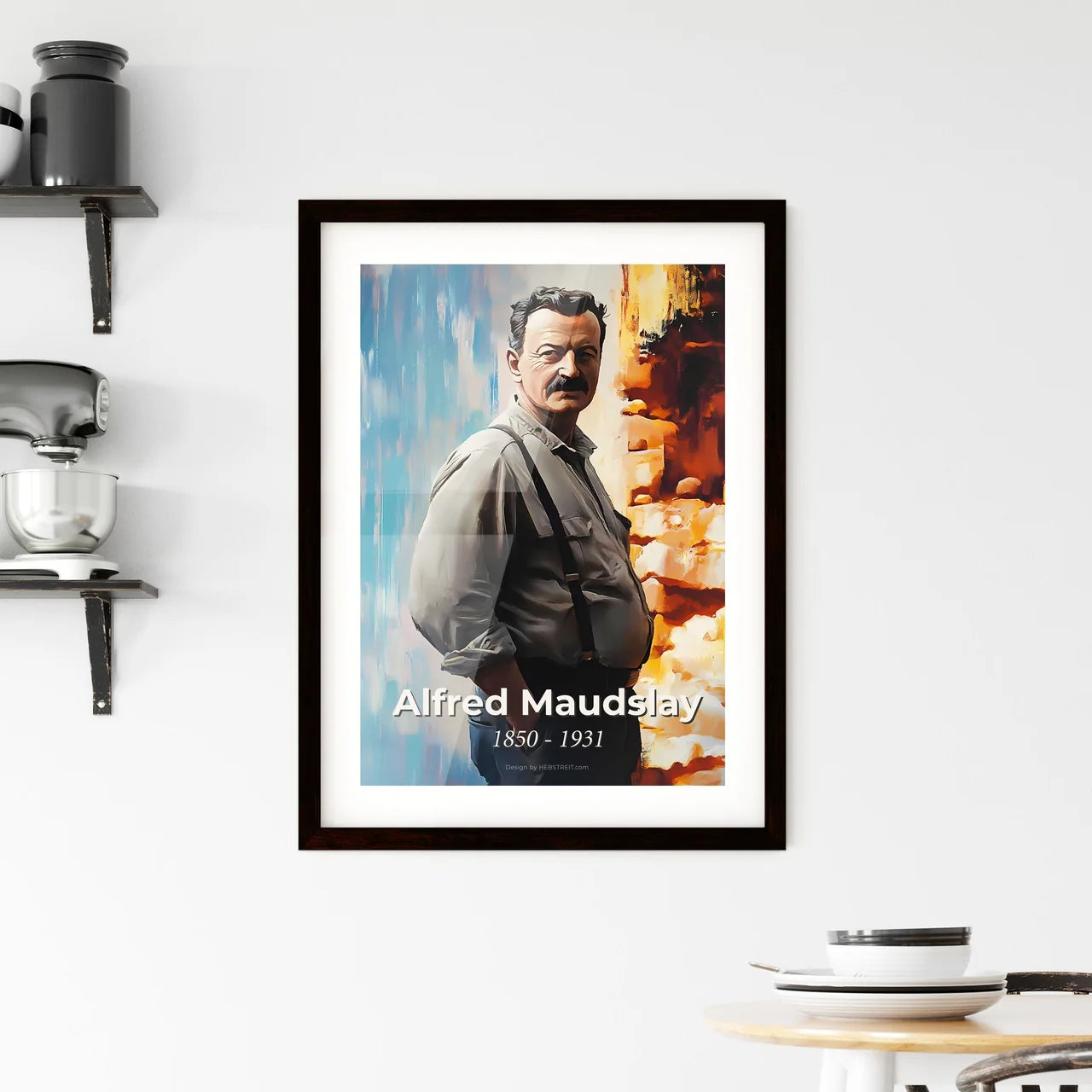 Portrait of Alfred Maudslay Hangings