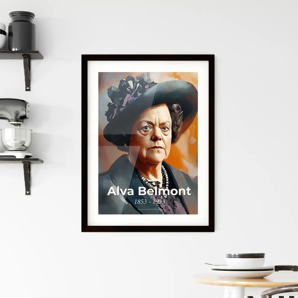 Portrait of Alva Belmont Framed Print