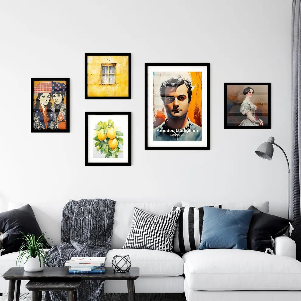 Portrait of Amedeo Modigliani Wall Art