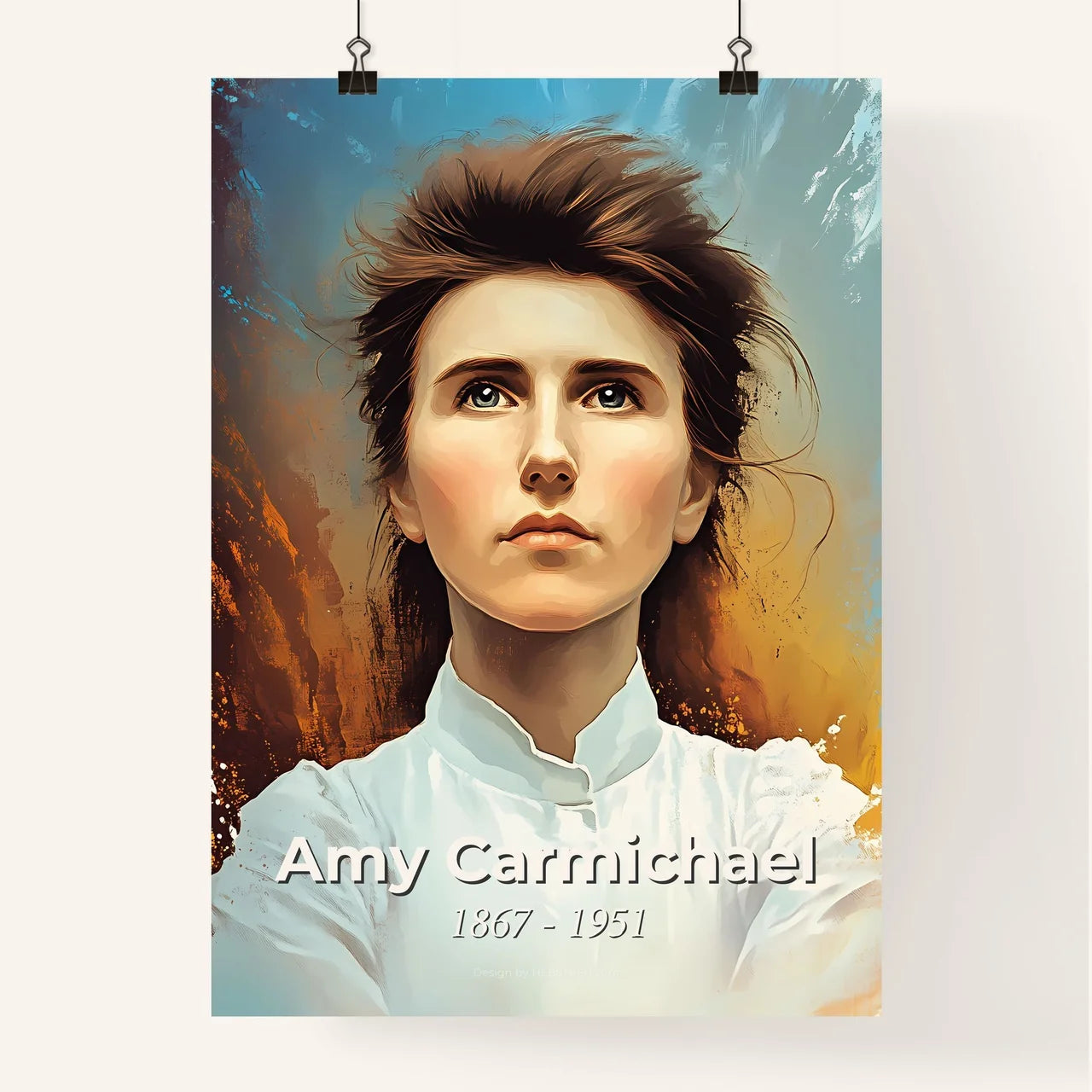 Portrait of Amy Carmichael Poster
