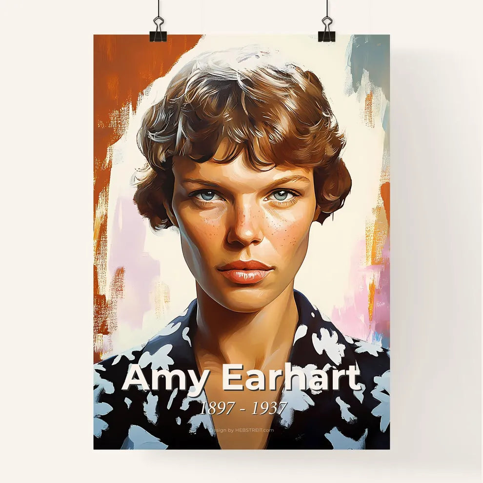 Portrait of Amy Earhart Poster