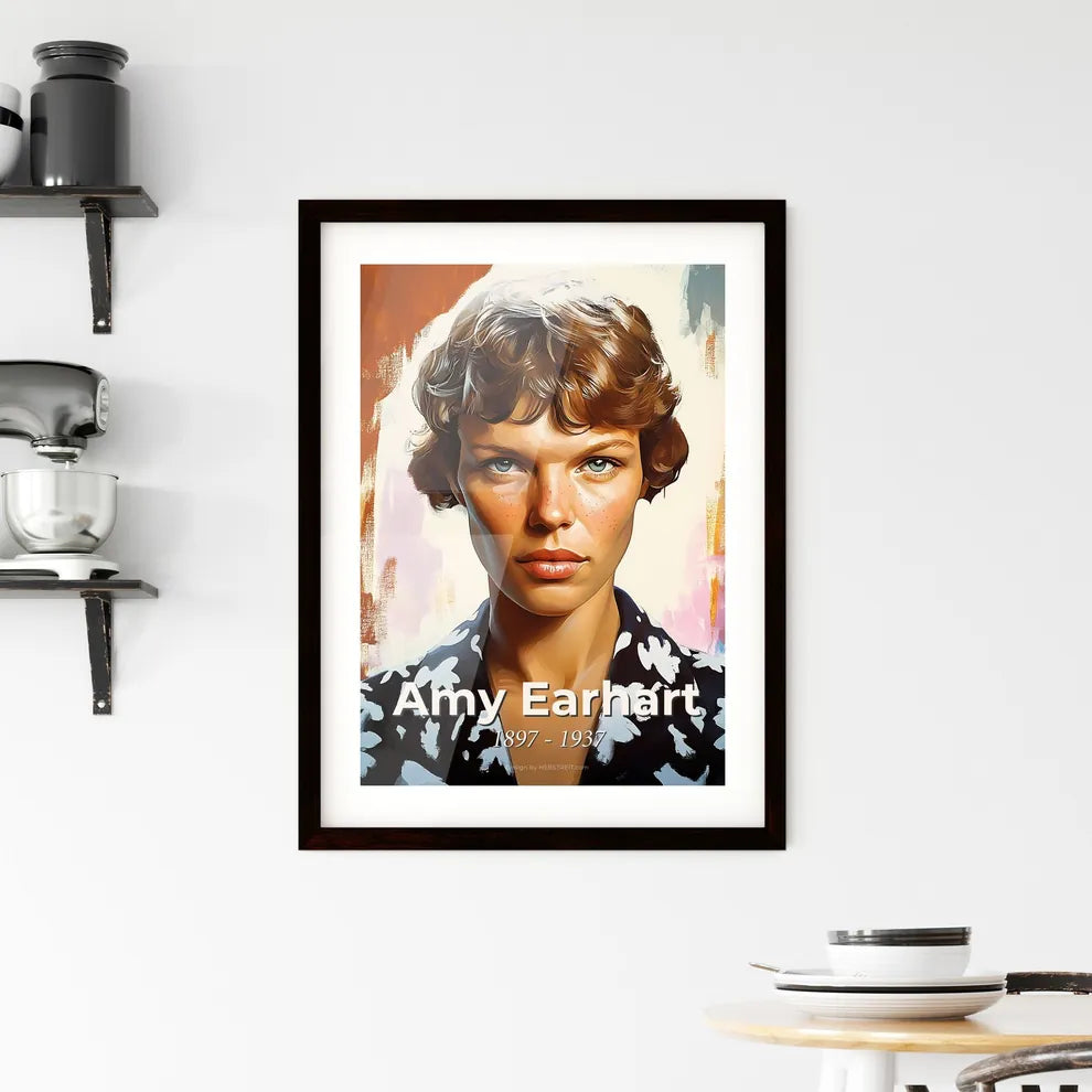 Portrait of Amy Earhart Framed Print