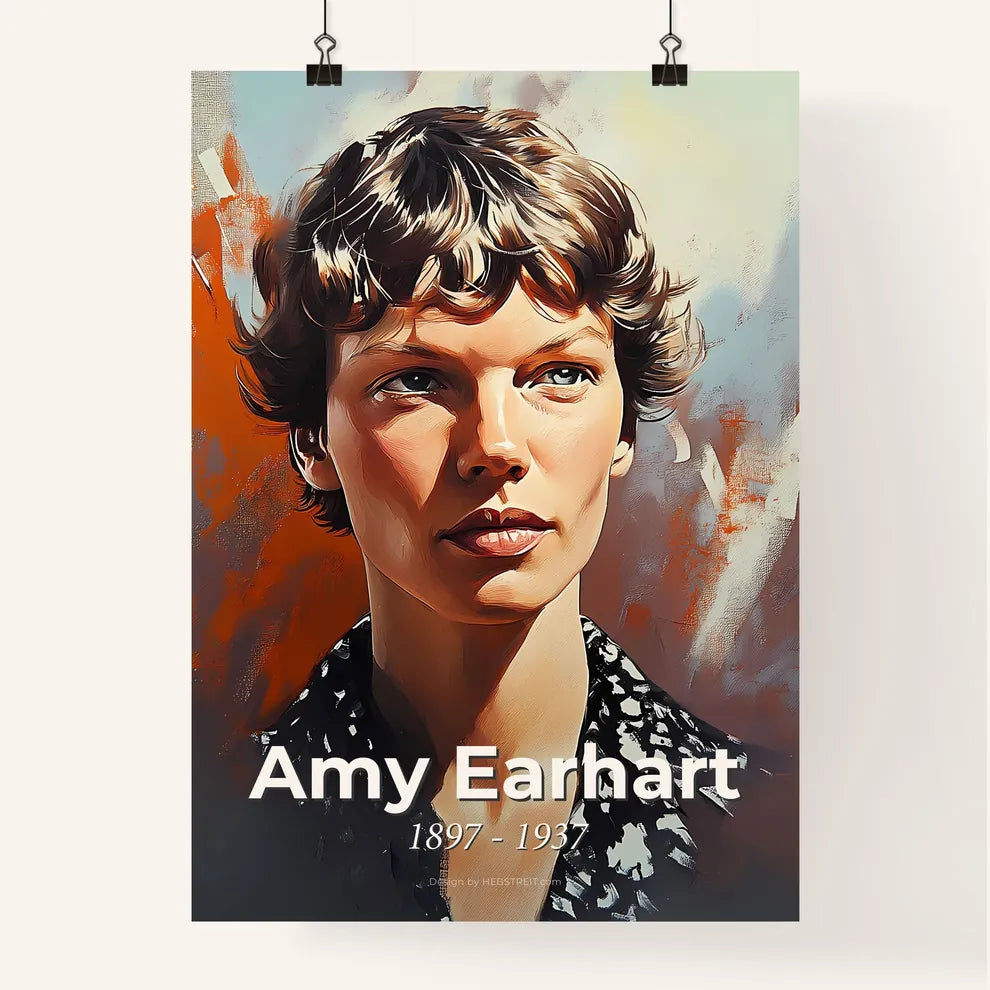 Portrait of Amy Earhart Poster