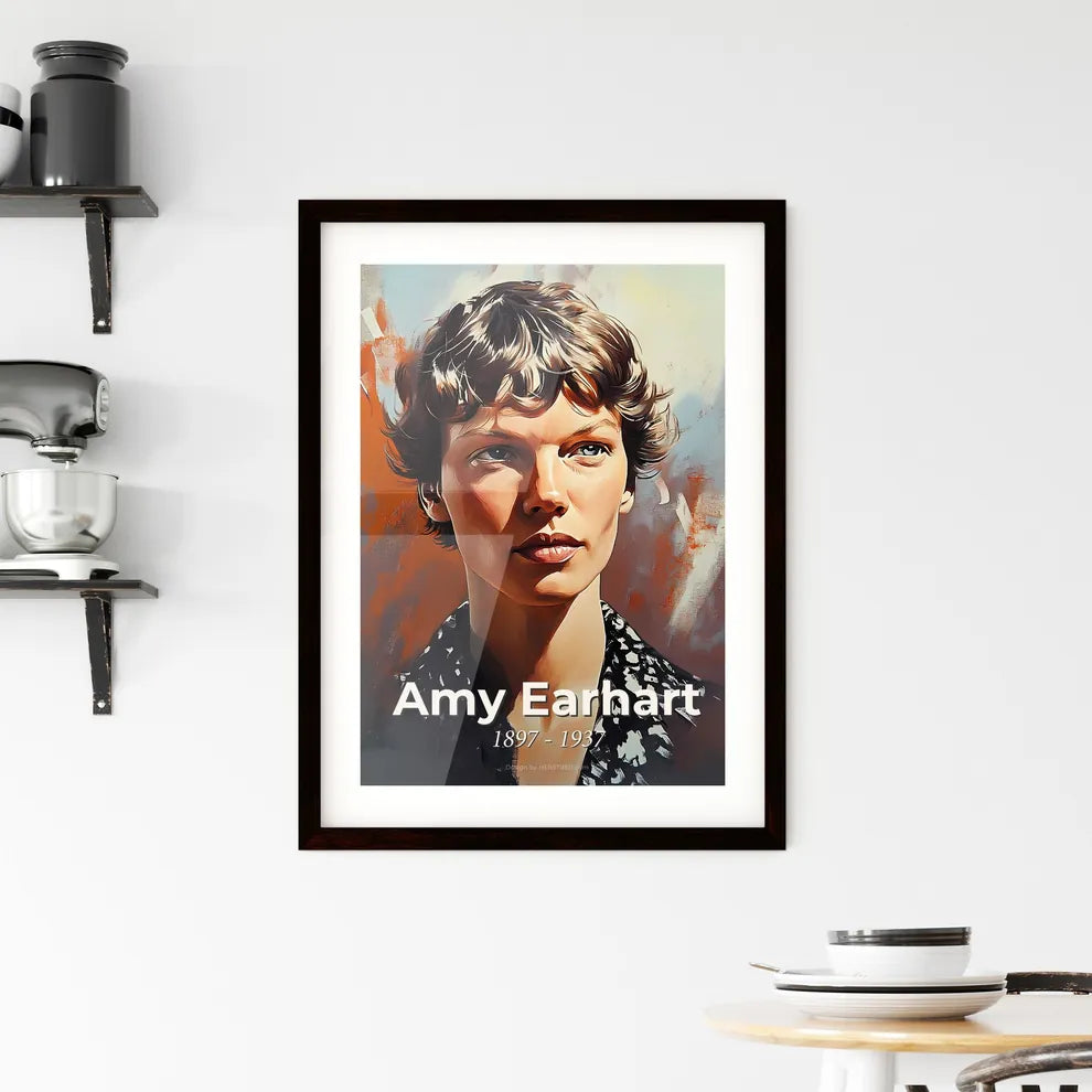 Portrait of Amy Earhart Framed Print