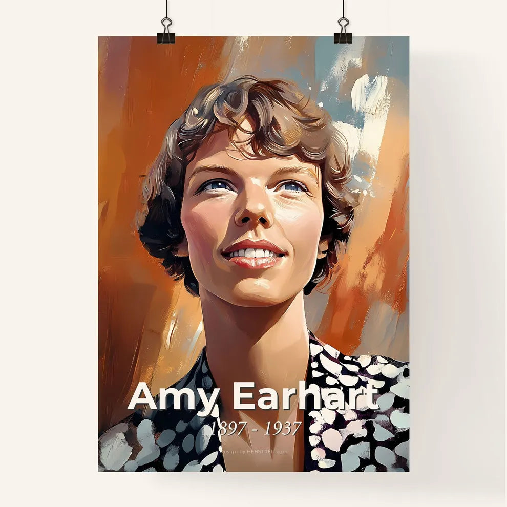 Portrait of Amy Earhart Poster