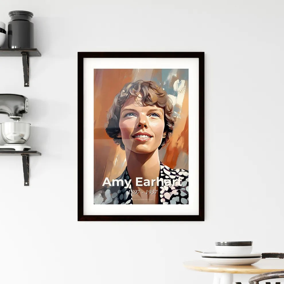 Portrait of Amy Earhart Framed Print