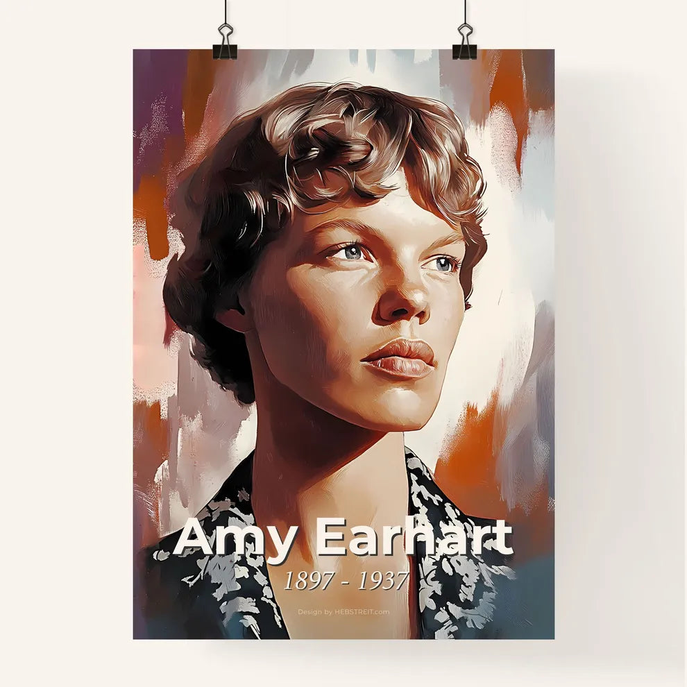 Portrait of Amy Earhart Poster