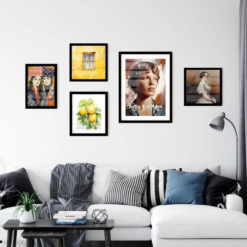 Portrait of Amy Earhart Wall Art