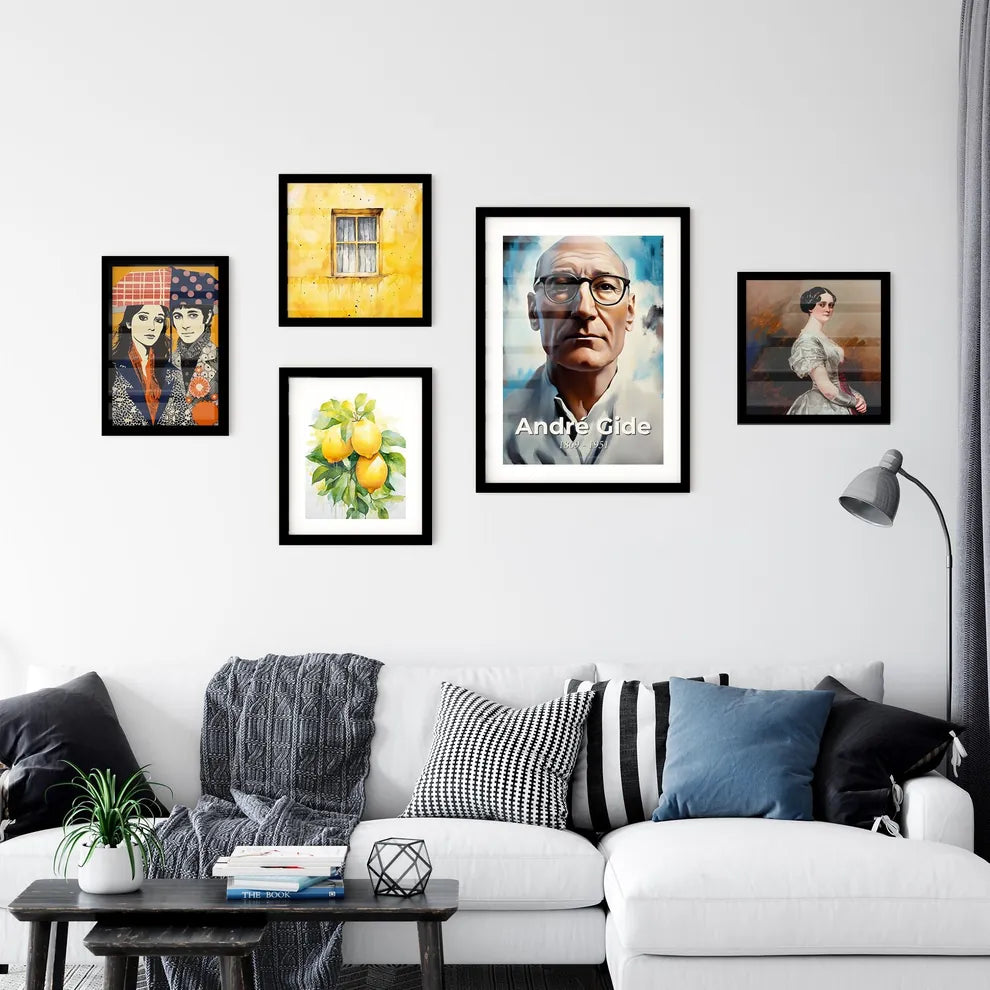 Portrait of André Gide Wall Art