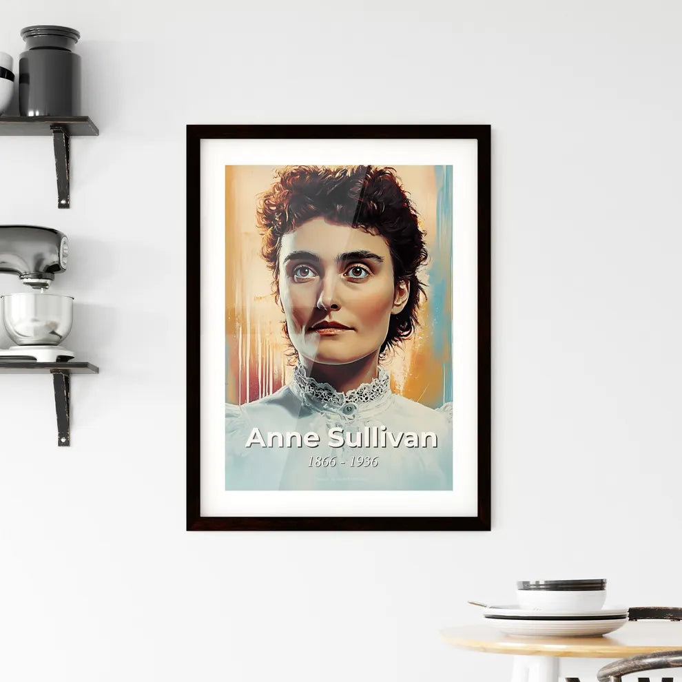 Portrait of Anne Sullivan Framed Print