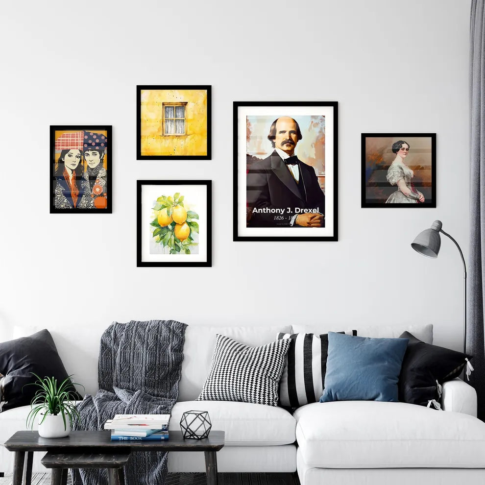 Portrait of Anthony J. Drexel Wall Art