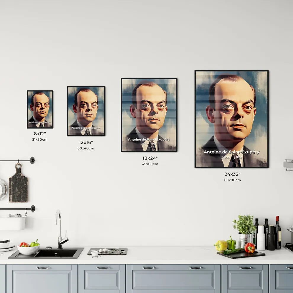 Portrait of Antoine de Saint Size Chart