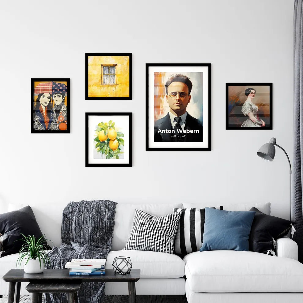 Portrait of Anton Webern Wall Art