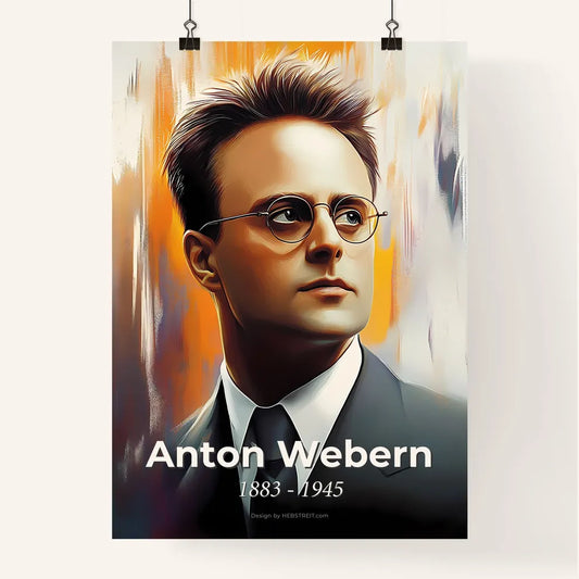 Portrait of Anton Webern Poster
