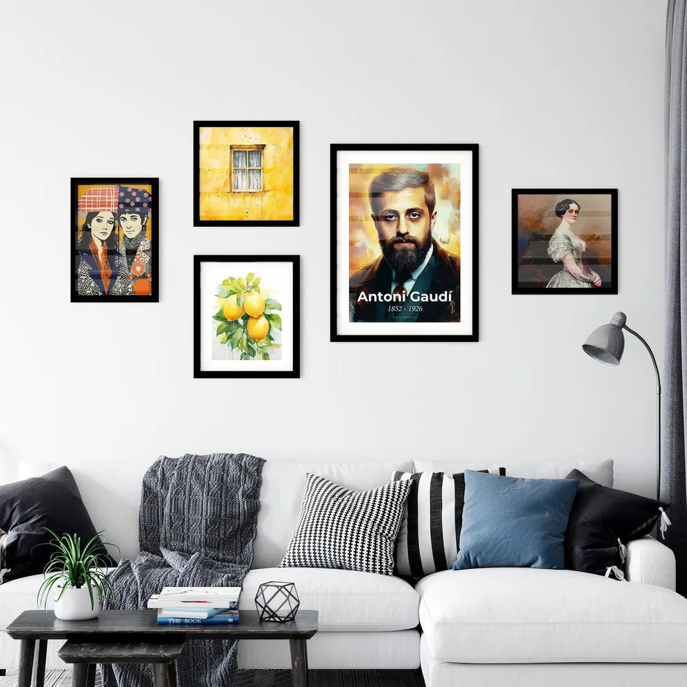 Portrait of Antoni Gaudí Wall Art