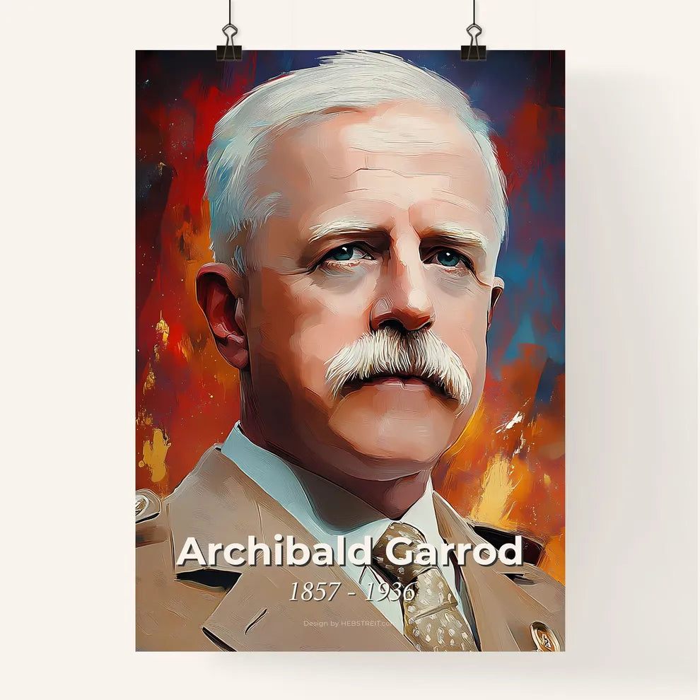 Portrait of Archibald Garrod Poster