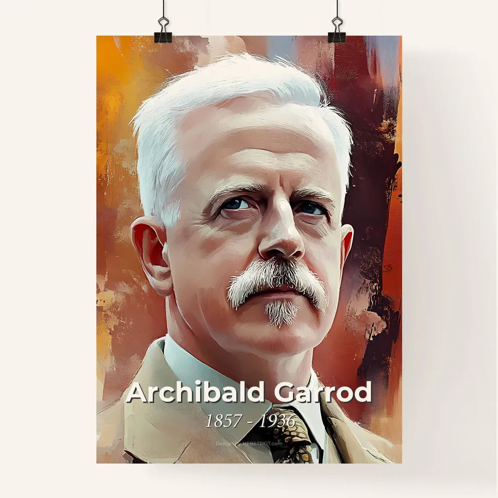Portrait of Archibald Garrod Poster