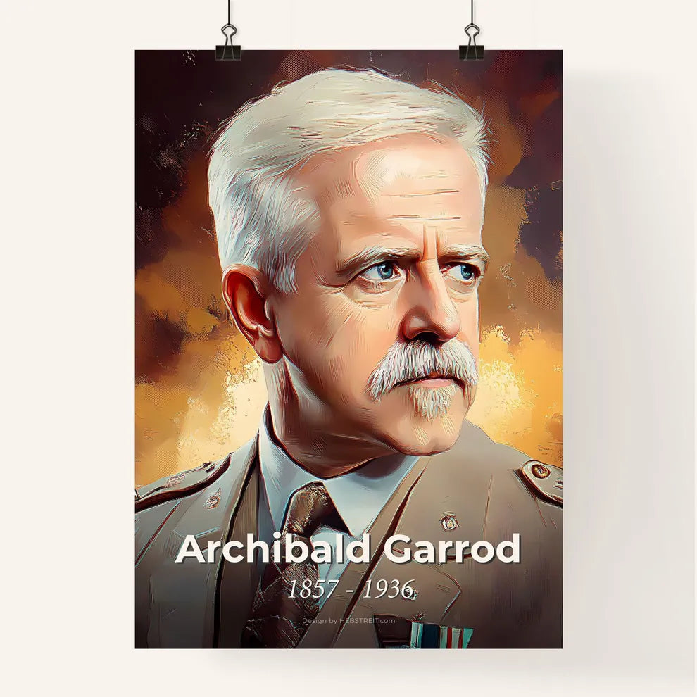 Portrait of Archibald Garrod Poster