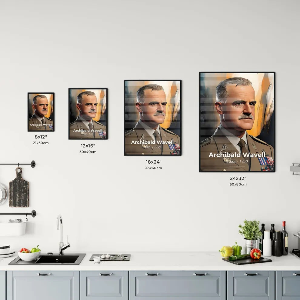 Portrait of Archibald Wavell Size Chart