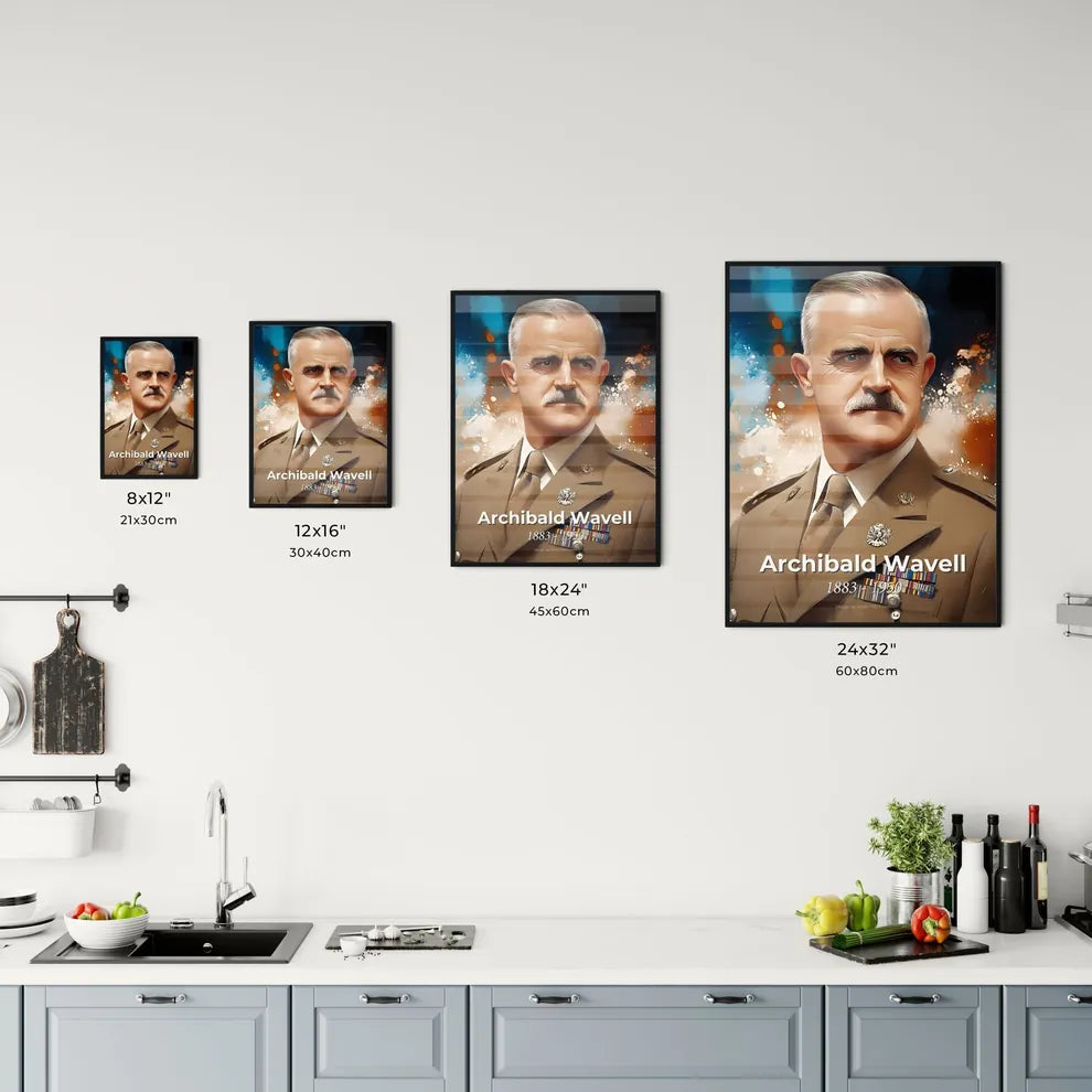 Portrait of Archibald Wavell Size Chart