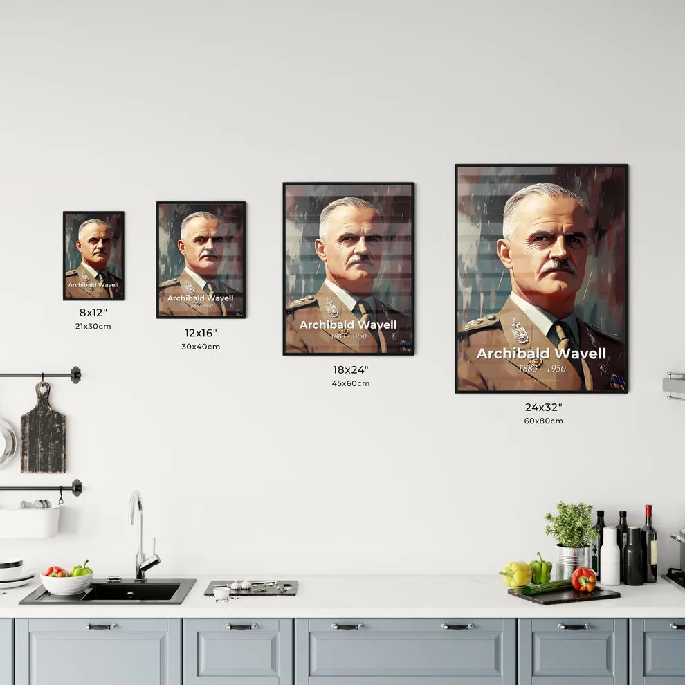 Portrait of Archibald Wavell Size Chart