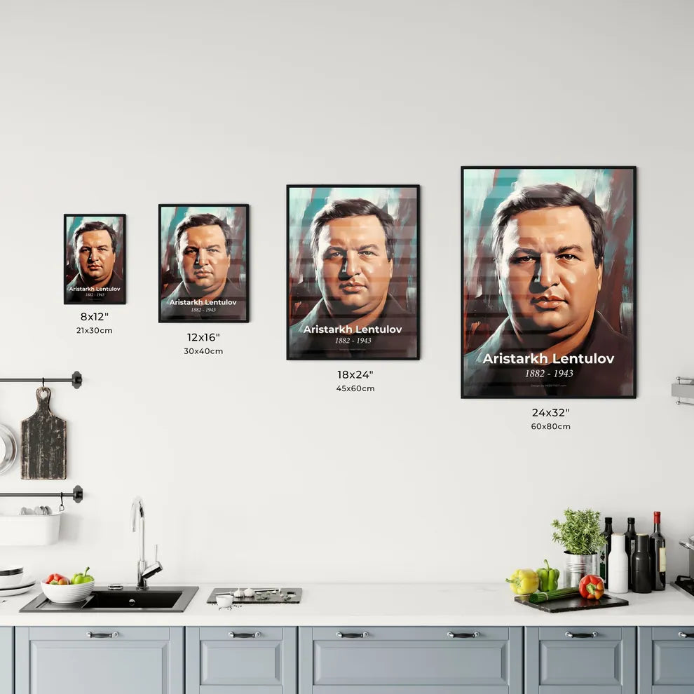 Portrait of Aristarkh Lentulov Size Chart