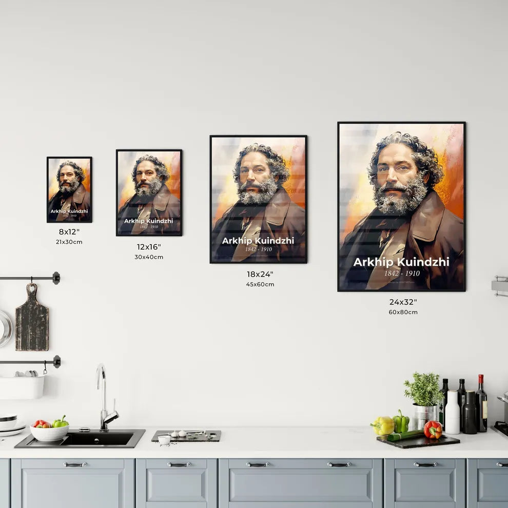 Portrait of Arkhip Kuindzhi Size Chart