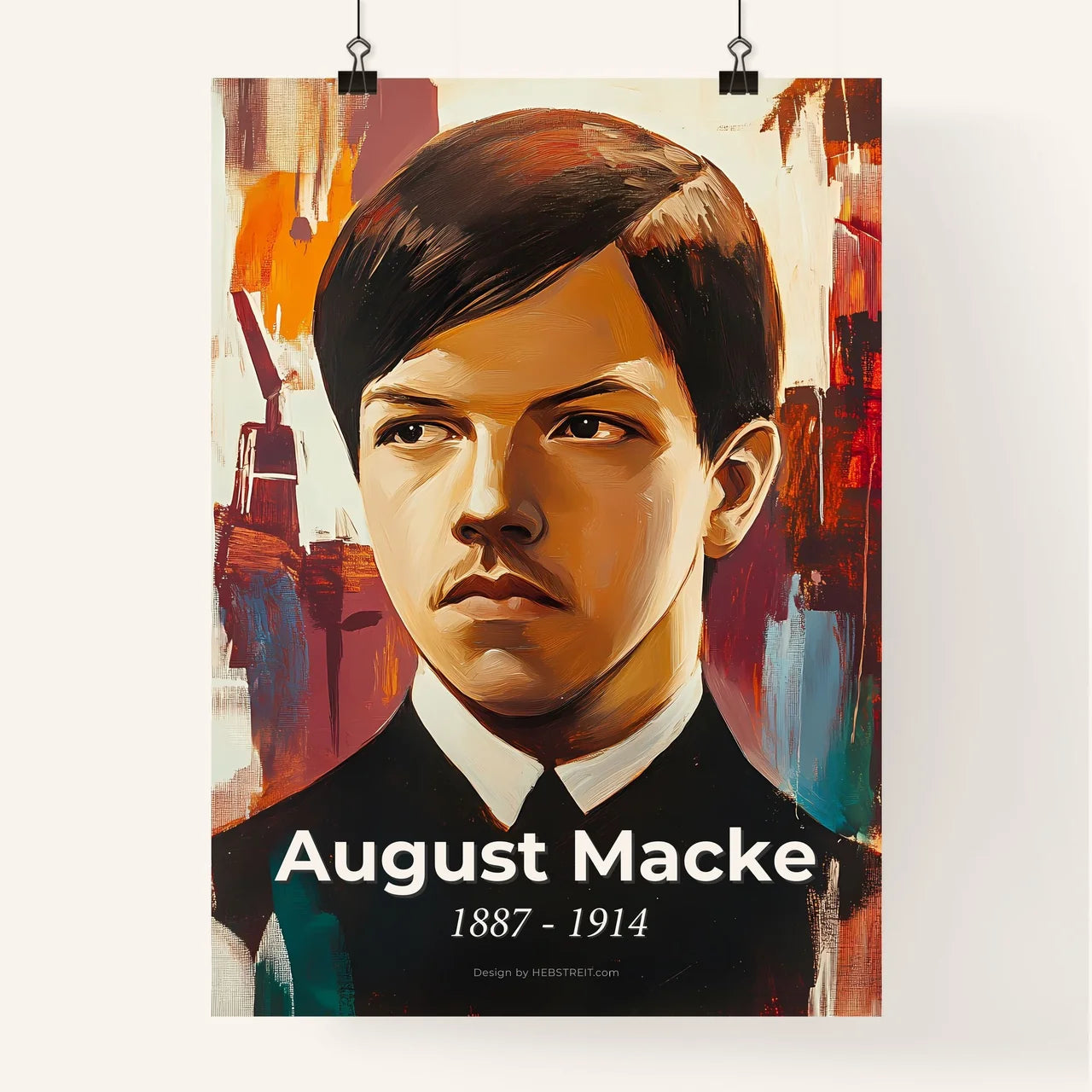 Portrait of August Macke Poster