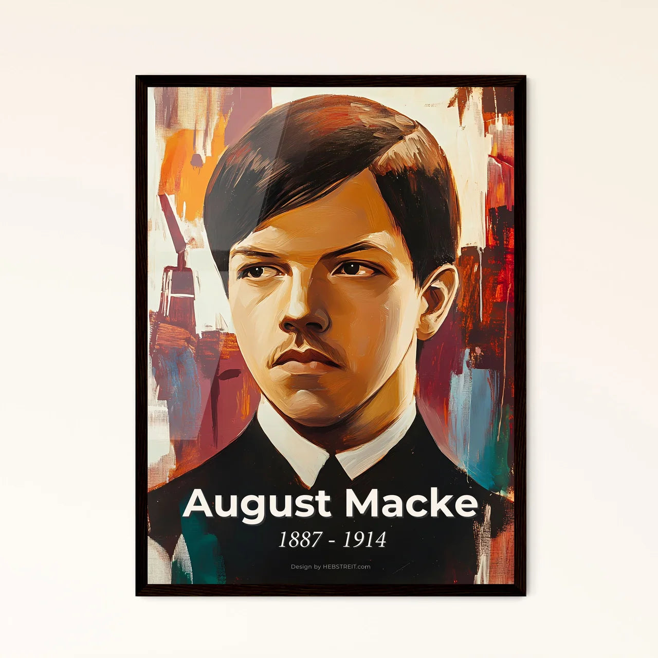 Portrait of August Macke Framed Print