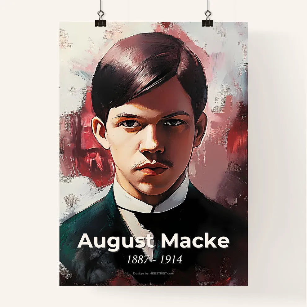 Portrait of August Macke Poster