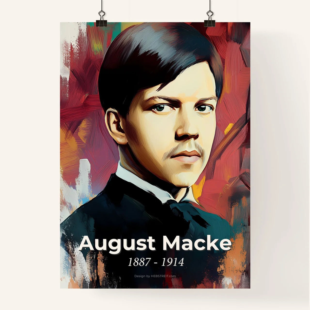 Portrait of August Macke Poster