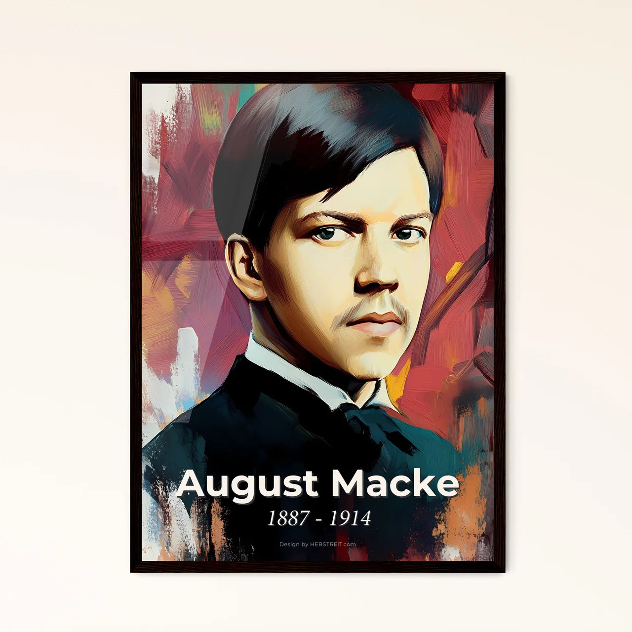 Portrait of August Macke Framed Print