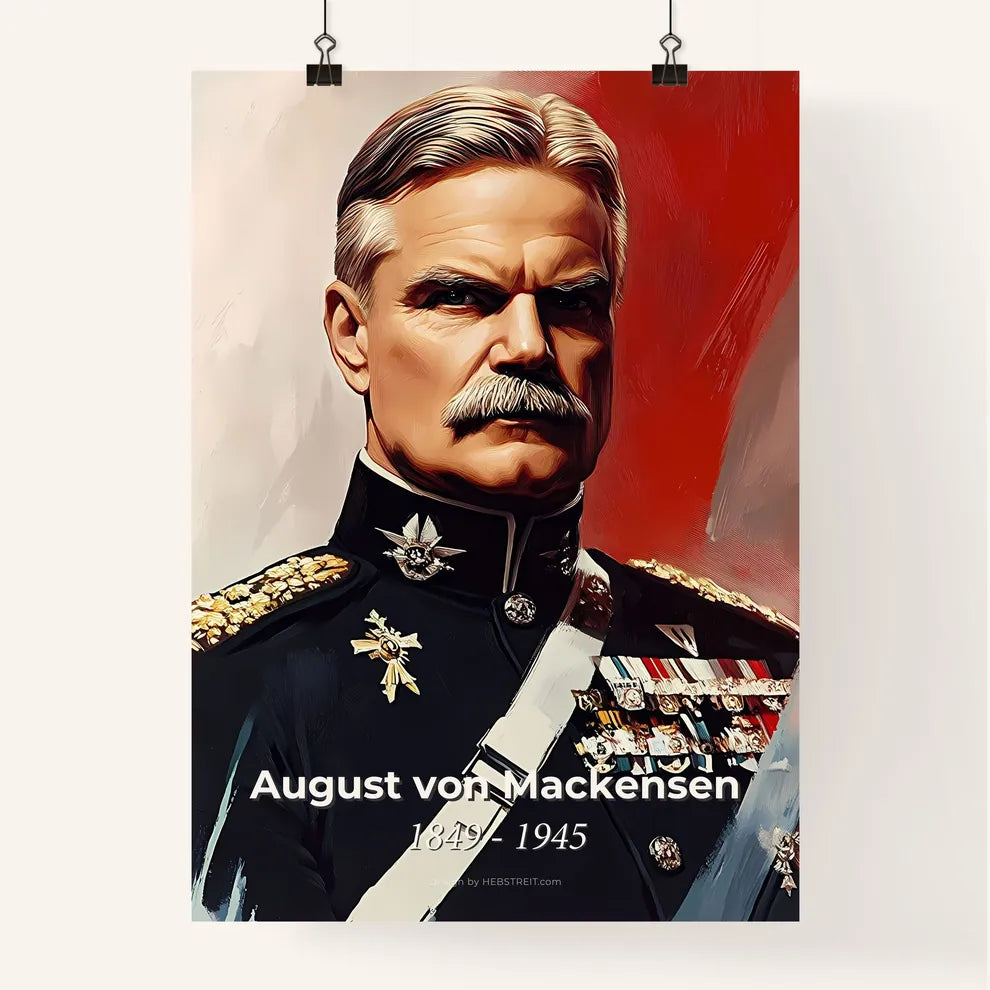 Portrait of August von Mackensen Poster
