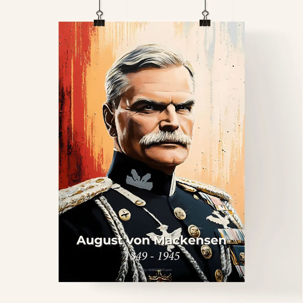 Portrait of August von Mackensen Poster