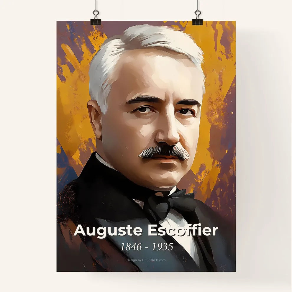 Portrait of Auguste Escoffier Poster