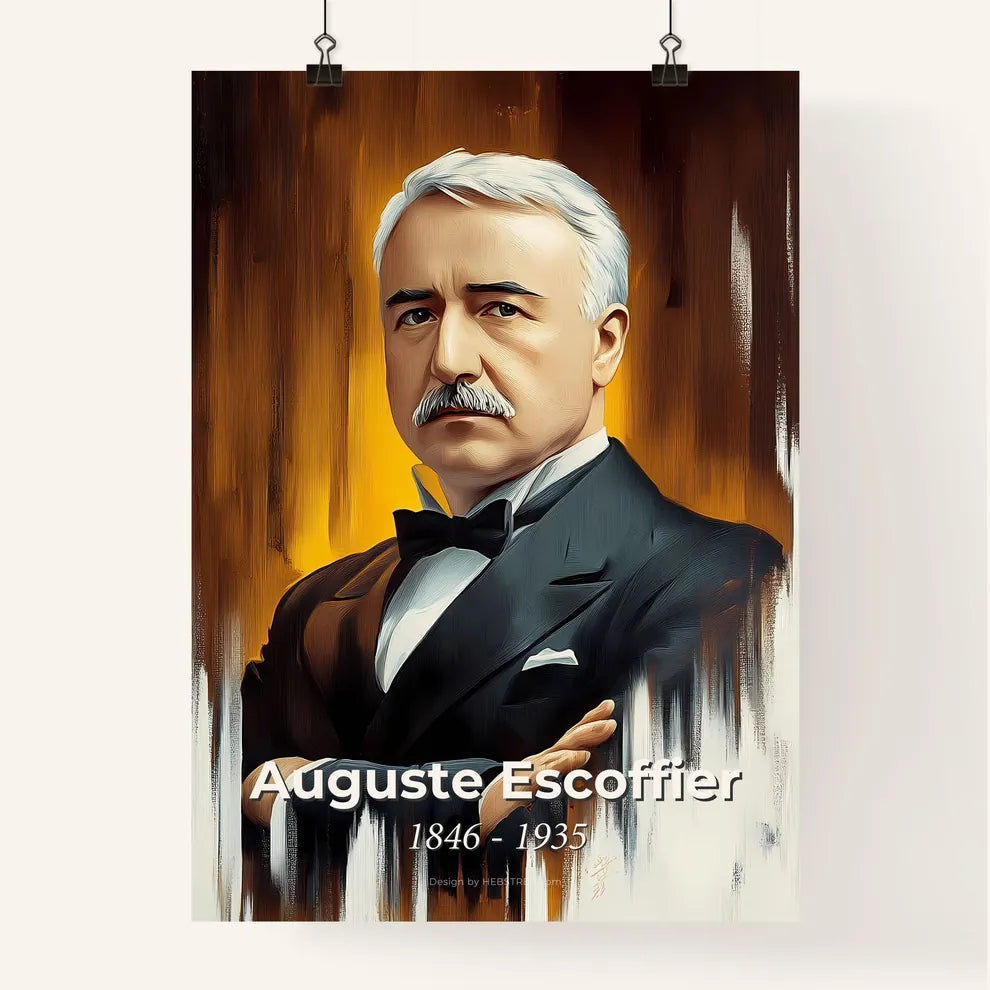 Portrait of Auguste Escoffier Poster