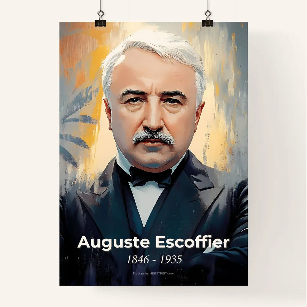 Portrait of Auguste Escoffier Poster