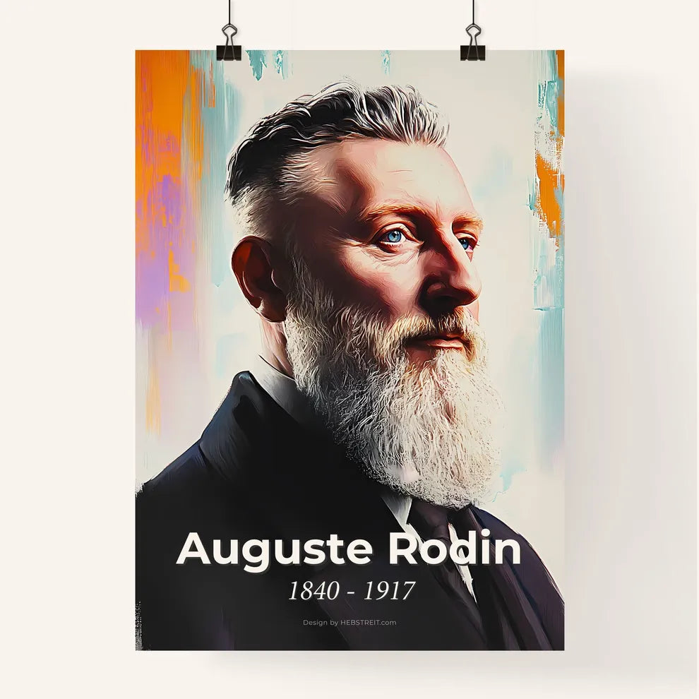 Portrait of Auguste Rodin Poster