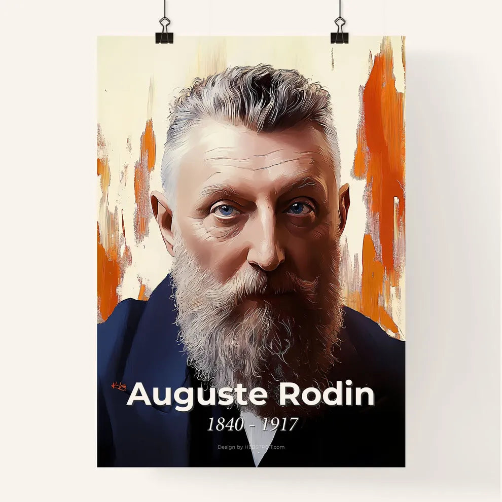 Portrait of Auguste Rodin Poster