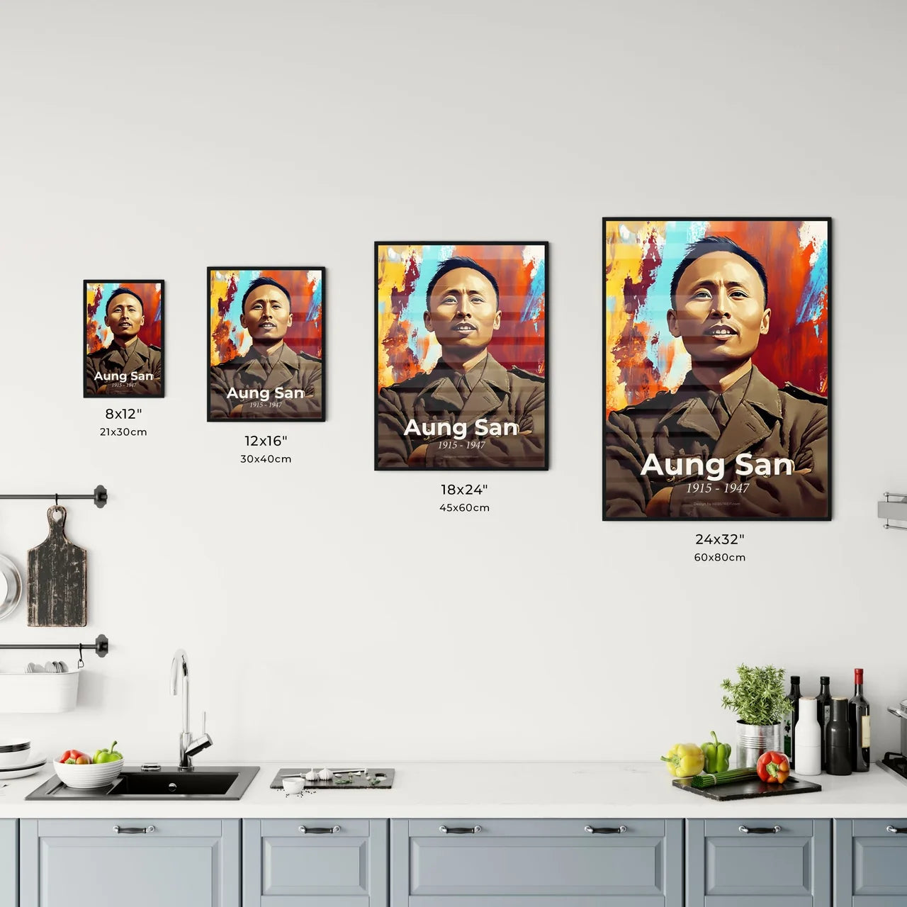 Portrait of Aung San - Kitchen Hangings
