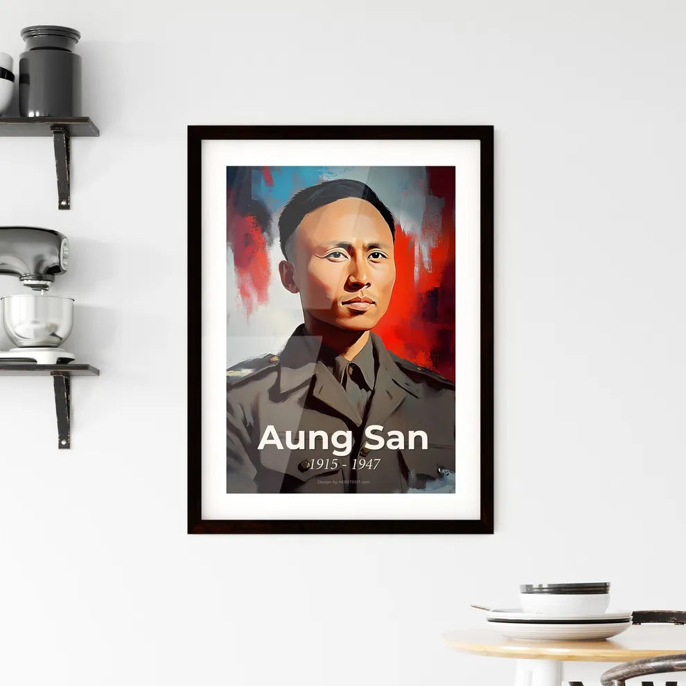 Portrait of Aung San Hangings
