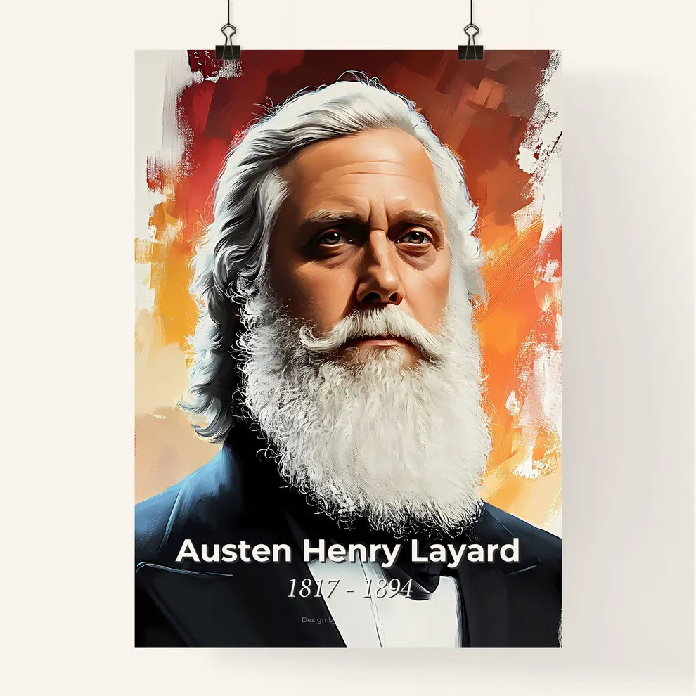 Portrait of Austen Henry Layard Poster